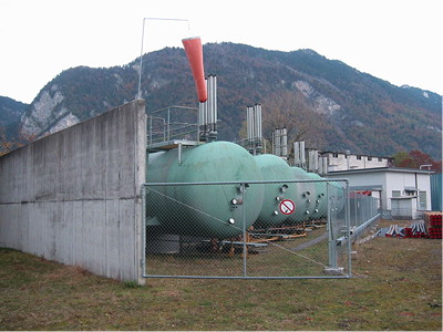 LPG (propane) storage tanks